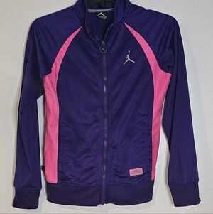Nike Flight Purple and Hot Pink Jordan Track Jacket